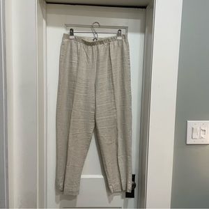 Hot Cotton Linen Lagenlook Crop Pants